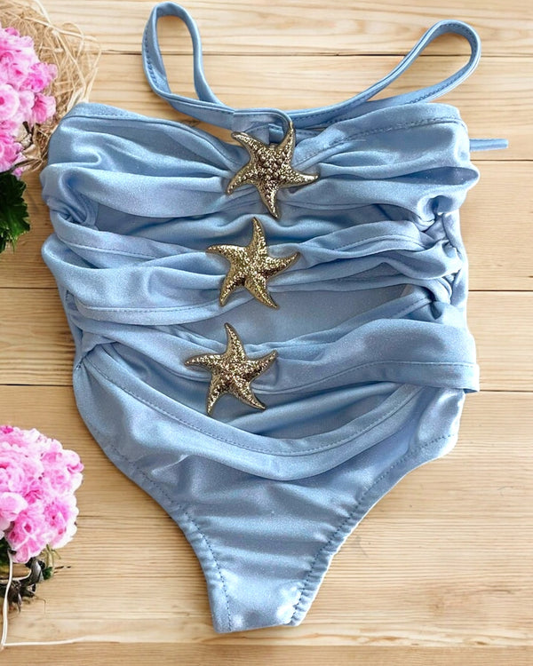 9635 - Costume intero con  Stelline gioiello