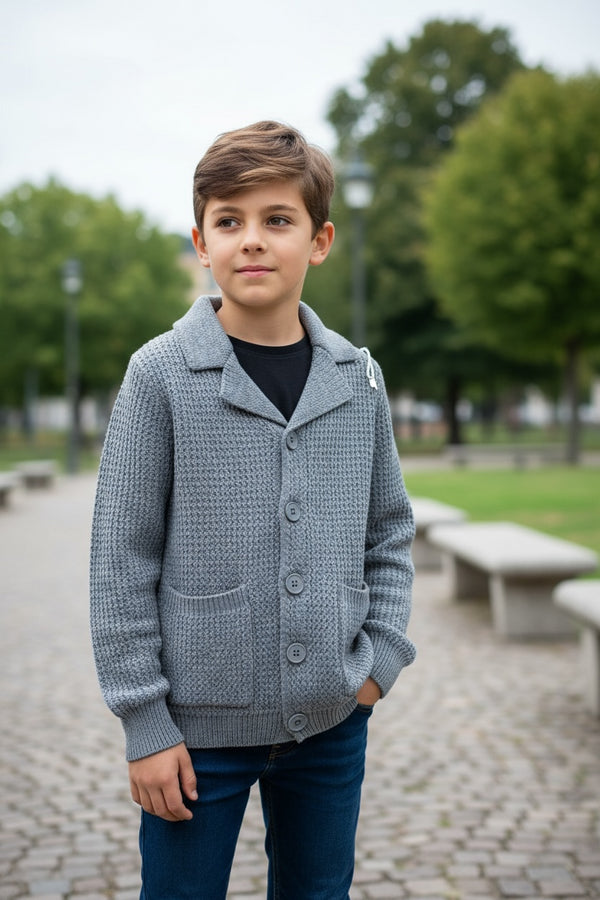 Cardigan con colletto - MY-037