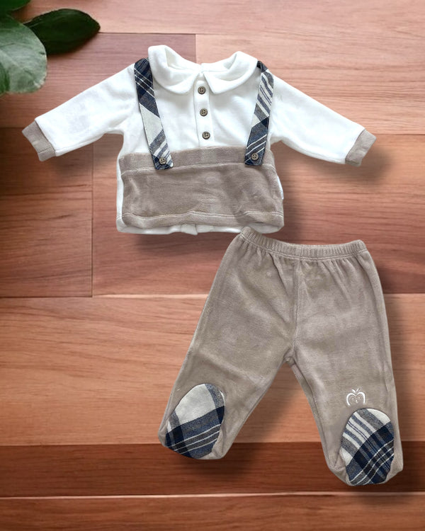 Completo nascita con bretelle - SC08