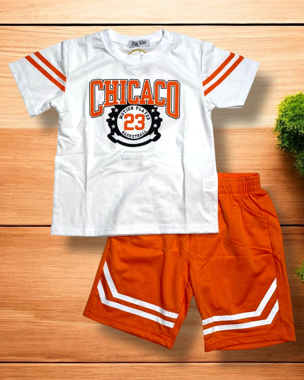 Completo Chicago 
T-Shirt
Pantaloncino in tessuto morbido - EK-608