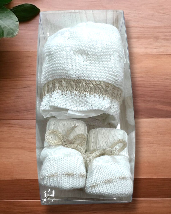 Set lana cappello + calzini - V135