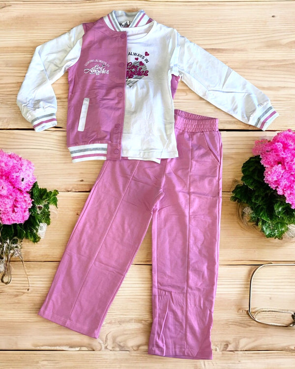 Tuta Los Angeles 3pz 
T-Shirt 
Felpa con bottoni 
Pantalone - XBA9256