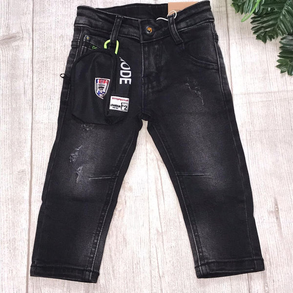 Jeans con accessorio laterale - ZNO-8685