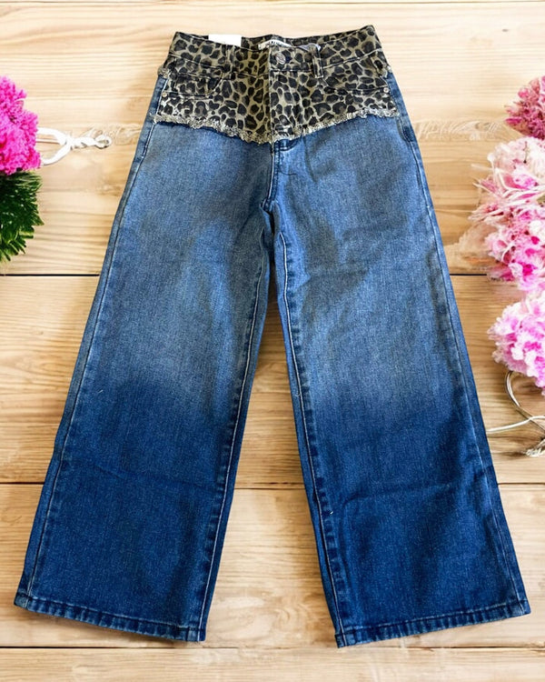 Jeans con fantasia animalier - ST-4890