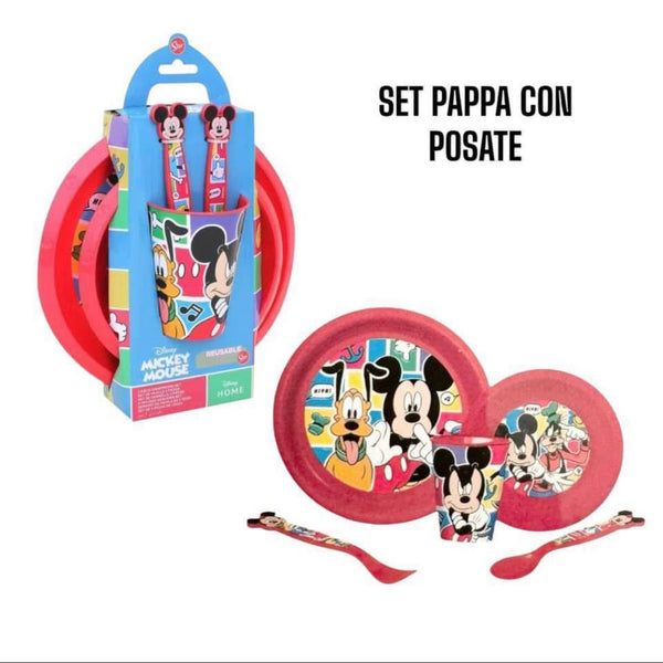 Set pappa 3pz topolino - 236/24 TOPOLINO