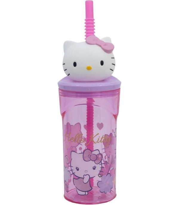 Bicchiere con cannuccia Hello Kitty - 12906 Hello Kitty