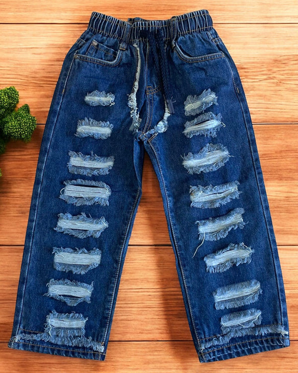 Jeans moda con elastico in vita - ZRO-8139